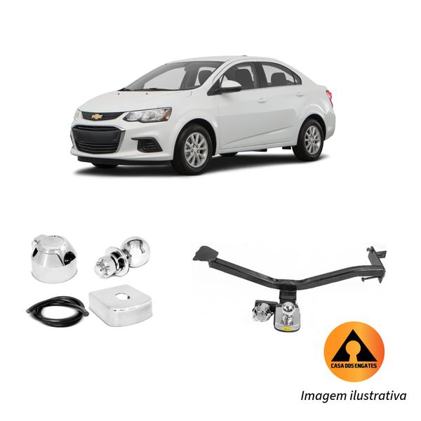 Engate Reboque Fixo Chevrolet Prisma / Sonic Sedan (Joy Plus 20/21) 700kg