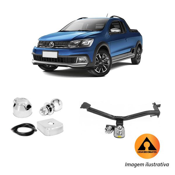 Engate Reboque Fixo VW Saveiro G5/G6/G7/G8/G9 500kg