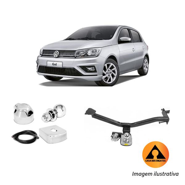 Engate Reboque Fixo VW Gol G5/G6/G7/G8 (Exceto Rallye) 700kg
