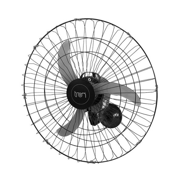 Ventilador Oscilante Parede 60cm Bivolt Grade Preto 200W - Tron