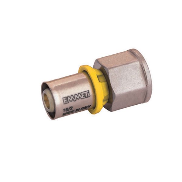 Conector Femêa Gás 12x16MM Prensar - Emmeti