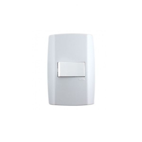 Ilumi Slim Conjunto 1 Interruptor Simples c/ Placa Branca