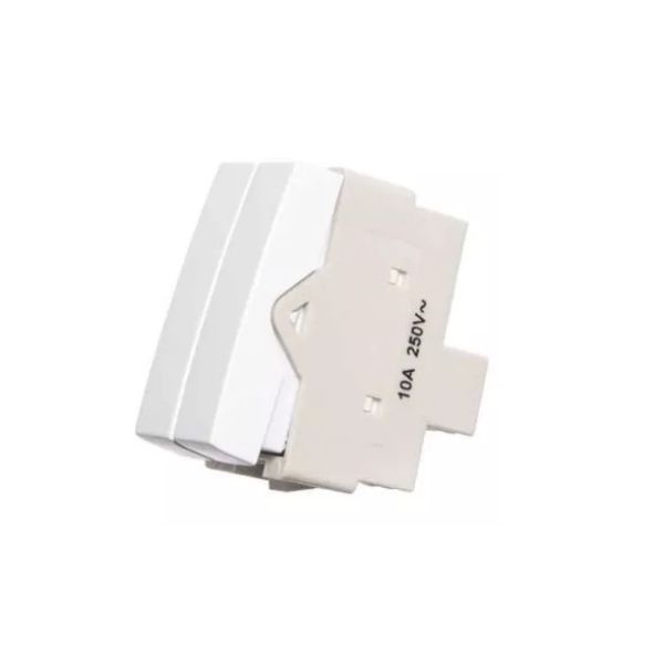 Sleek Branco Modulo Interruptor Duplo Paralelo - Margirius