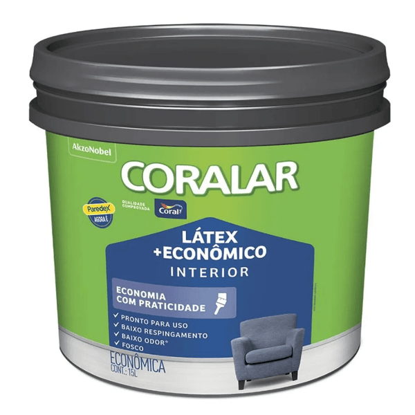 CORALAR MAIS ECONOMICO BALDE PLAST 15L - CORAL