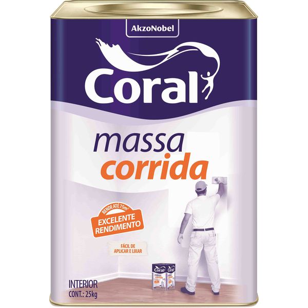 MASSA CORRIDA PVA 25 KG - CORAL