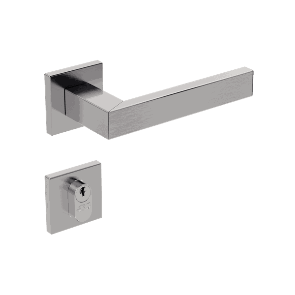 Fechadura 803/iX60 Roseta Quadrada 1 Inox Escovado - Stam