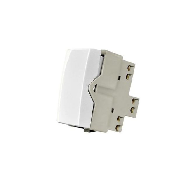 Sleek Branco Módulo Interruptor Simples 10A - Margirius