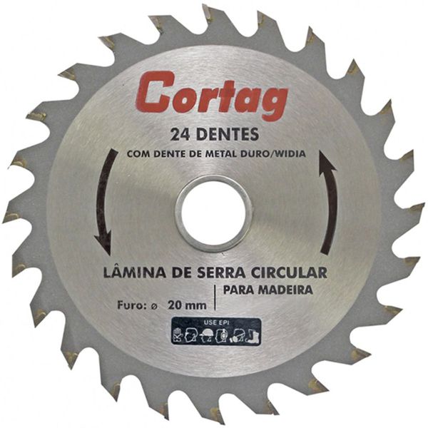 Disco Serra Madeira 7.1/4 - 185MM 24 Dentes - Cortag