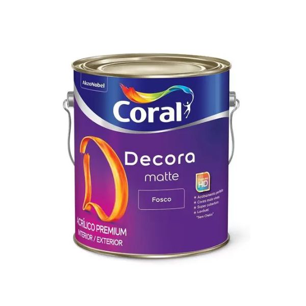 Coral Decora Acrílico Premium Matte 3,6L