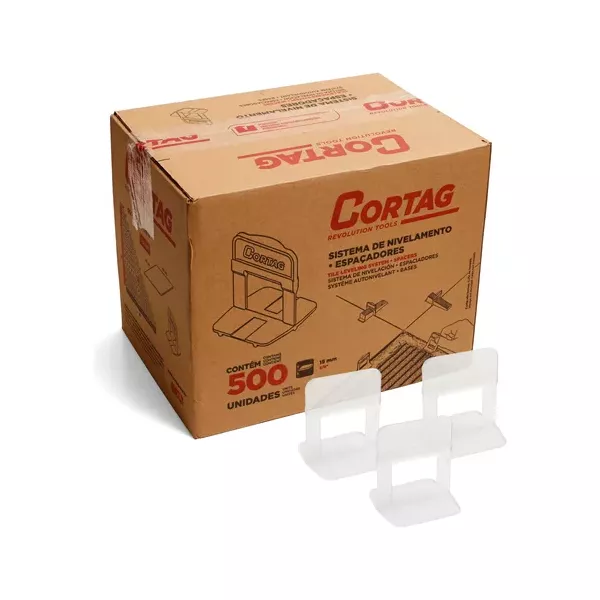 ESPACADOR NIVELADOR 2,0MM CX 500 PCS GRANEL - CORTAG 