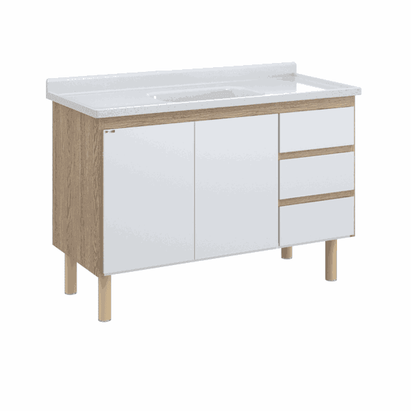 GABINETE COZ AJ RORATO MAD ATENAS 116,2CM BRANCO