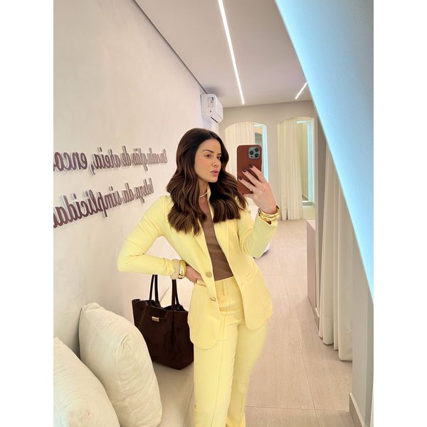 Blazer Bela Amarelo Manteiga