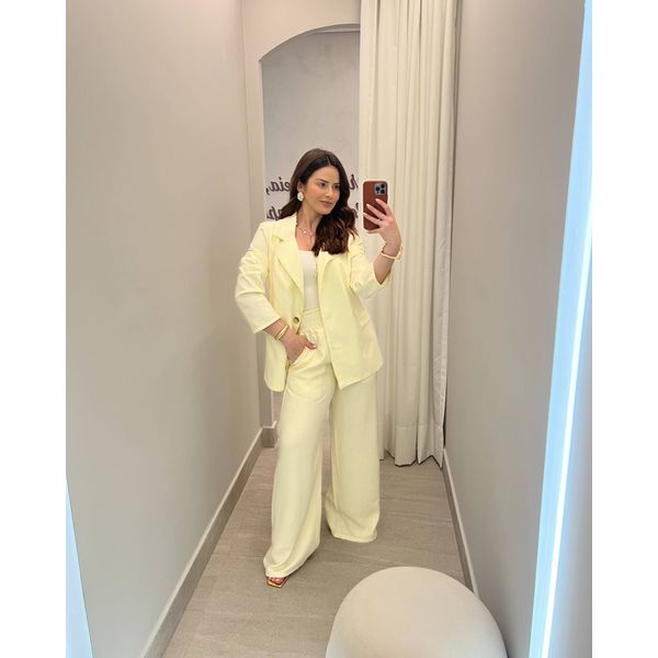 Blazer Mia Amarelo Manteiga