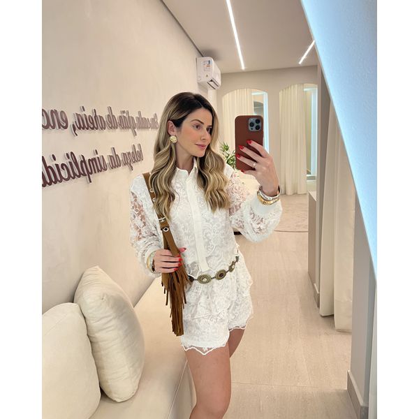 Camisa Renda Kate Branco