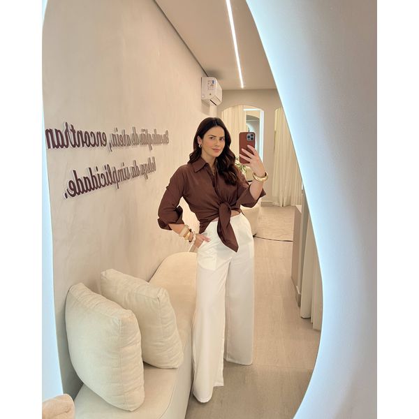 Camisa Paola Café