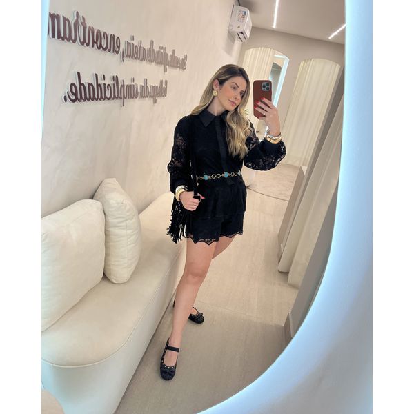 Shorts Renda Kate Preto