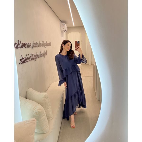 Vestido Lesle Azul Marinho