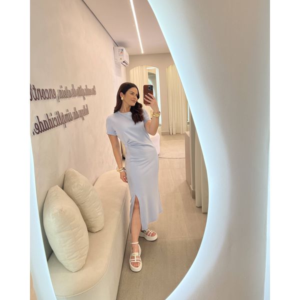 Vestido Ninna Azul Bebê