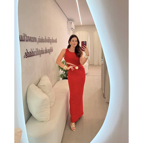 Vestido Solares Vermelho