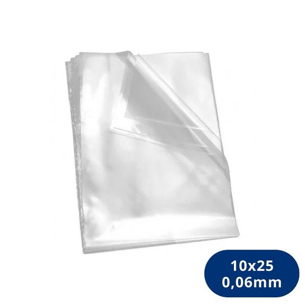 Saco Plástico PE BD 10x25cm - 1Kg