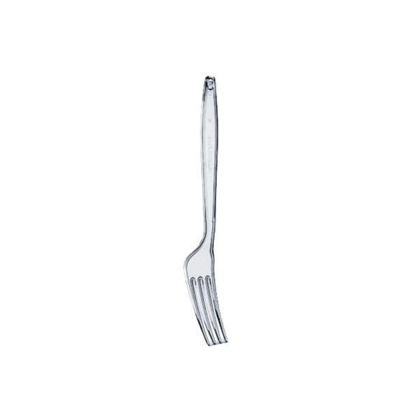 Garfo Descartável Master Cristal Plastilânia - 50 Unidades