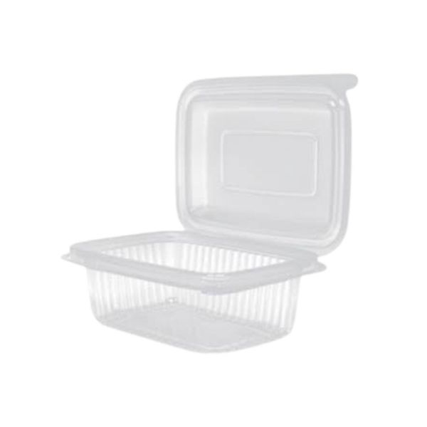 Pote Retangular Com Tampa 250ml Rioplastic - 24 Unidades