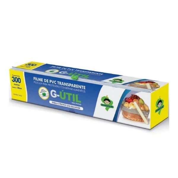 Filme Pvc C/trilho 38cm x 300mt Guarufilme