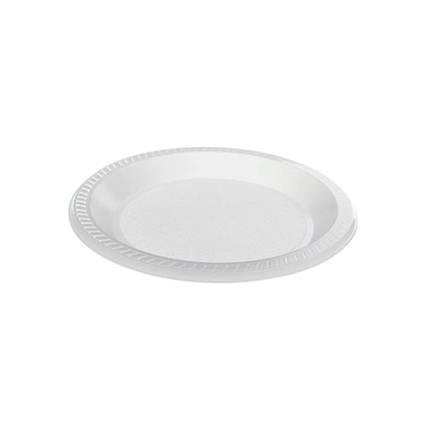 Prato Descartável Plástico 18cm Raso Festa Bipack (500 Un.)