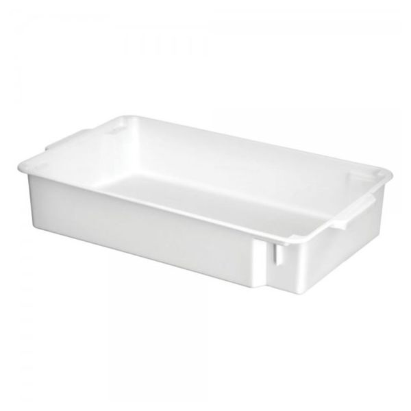 Caixa Plastica Acougue C/ Tampa Branca 11lt C/1un