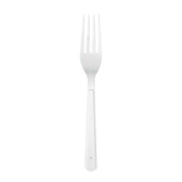 Garfo Descartável Reforçado Master Branco Cropac (50 Un.)