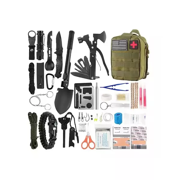 Kit de Sobrevivência e Primeiros Socorros Emergência, Trekking, Caminhada 