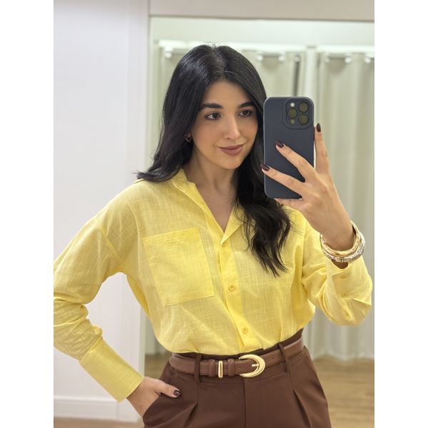 Camisa Elena Amarela