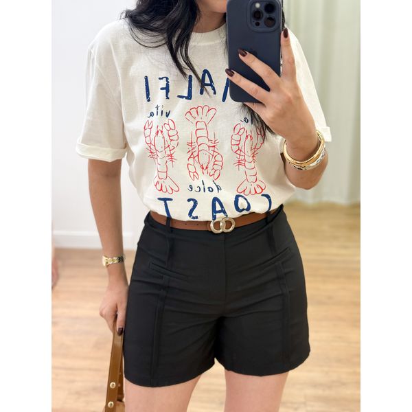 Short preto c/ cinto 