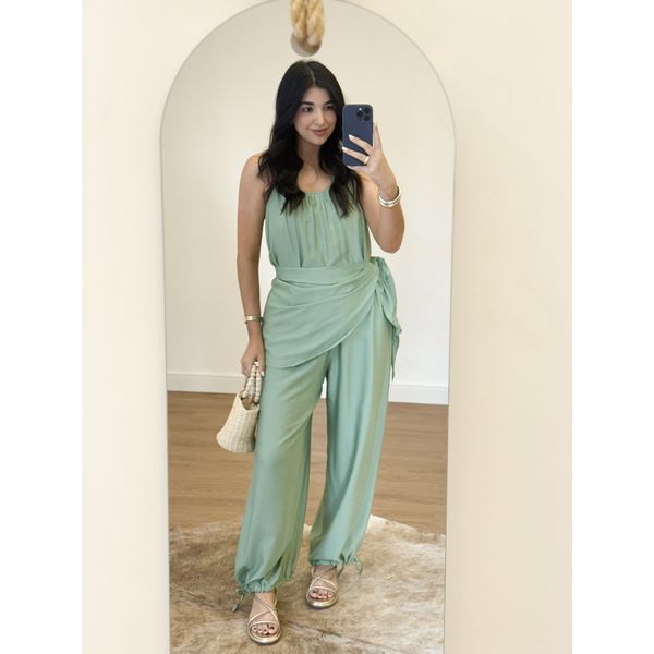 Macacão Paula Verde