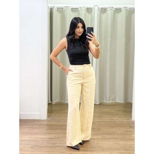 Calça Carol Amarelo Manteiga