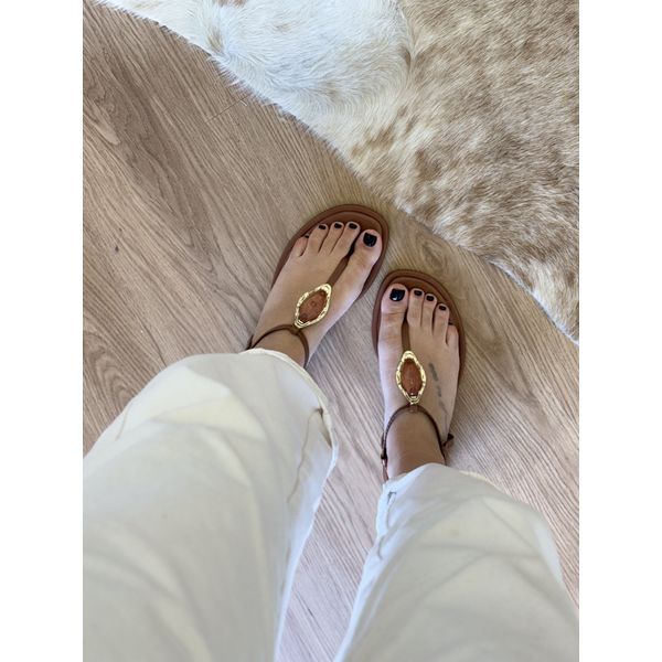 Sandália Fran Caramelo