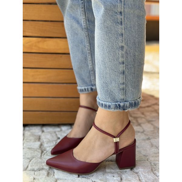 Scarpin Jessica Marsala 