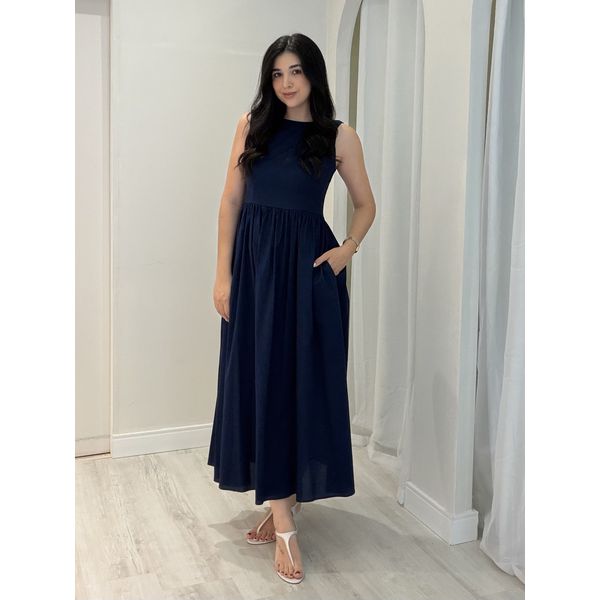 Vestido Carol Azul marinho