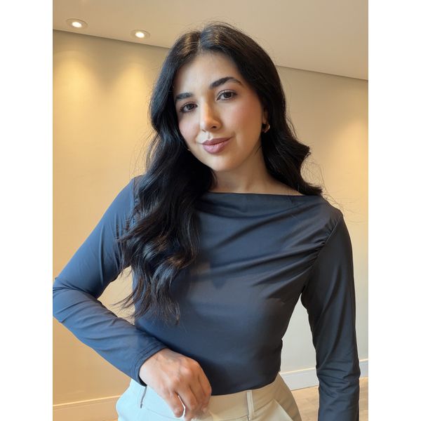 Blusa Lia Azul marinho