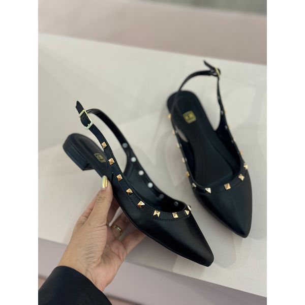 Slingback Valen Preta