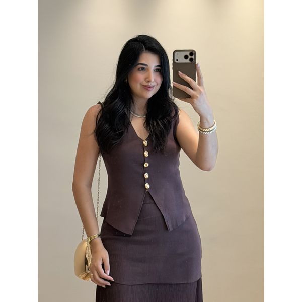 Conjunto Rhavena Marrom