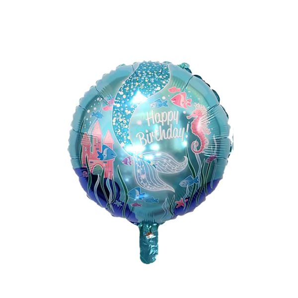 Balão Metalizado Redondo Sereia