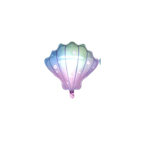 Balão Concha Verde para Tema Sereia