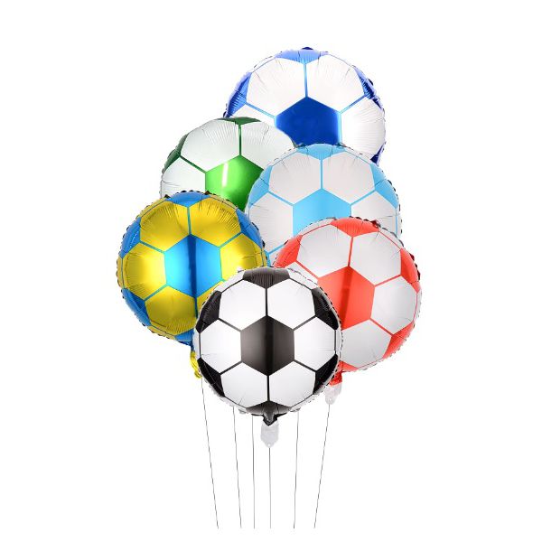Arranjo Bolas de Futebol Metalizado