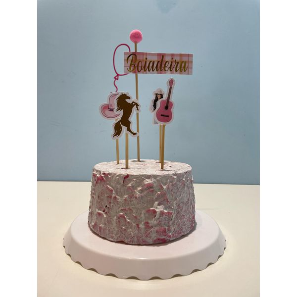 Topo de Bolo Aniversário Boiadeira