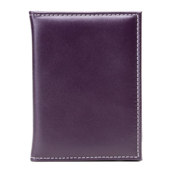 PORTA DOCUMENTOS COURO ROXO