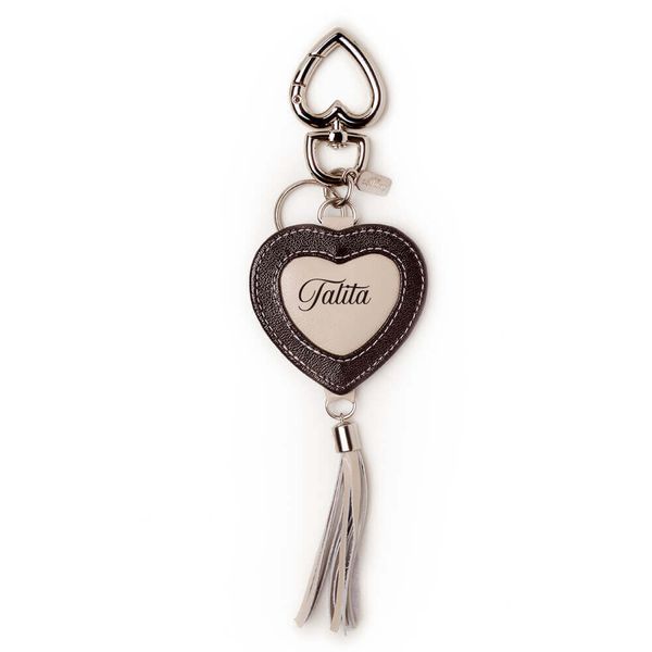 Chaveiro de Couro Personalizado com Nome
