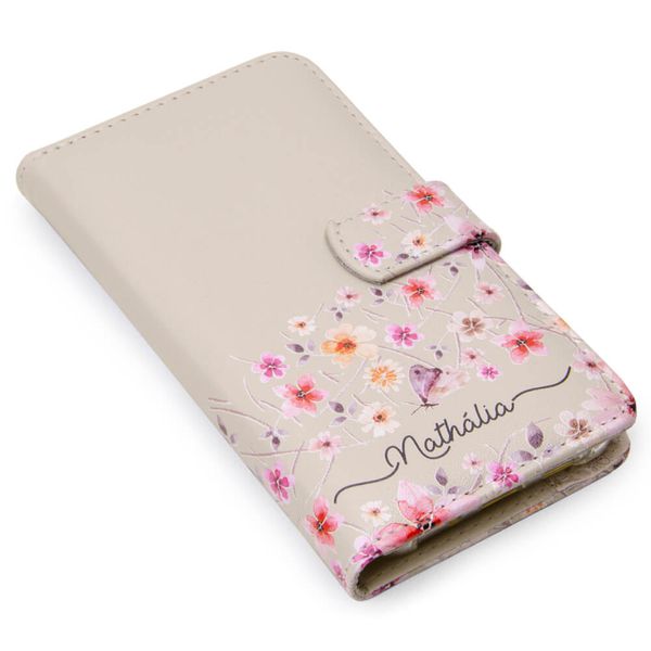 Capa para Celular de Couro com Nome