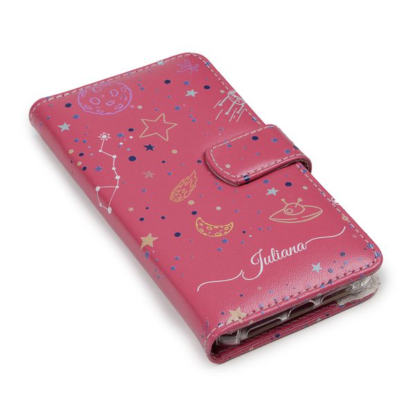 Capa para Celular de Couro com Nome