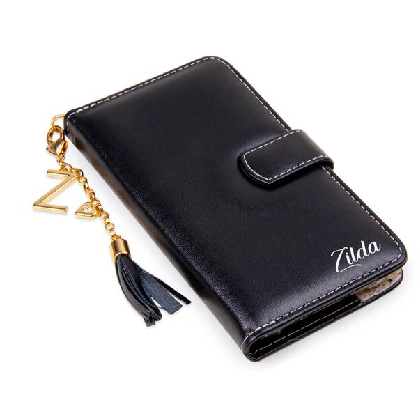 Capa para Celular de Couro com Nome